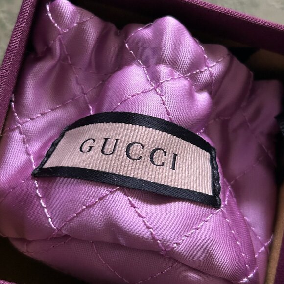 NWT Gucci Cross Motif Hoop Earrings 703654 - Picture 9 of 9